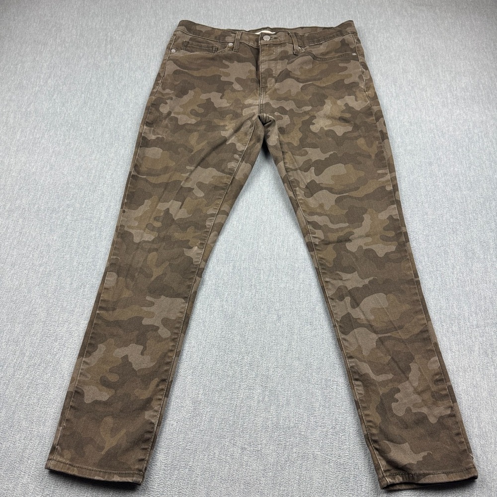Levis 311 Jeans Womens‎ 32x30 Fits 32x29 Brown Camouflage Shaping Skinny Stretch
